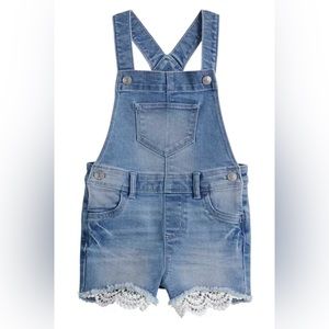 Girls Jumping Beans Denim Lace Accent
Shortalls